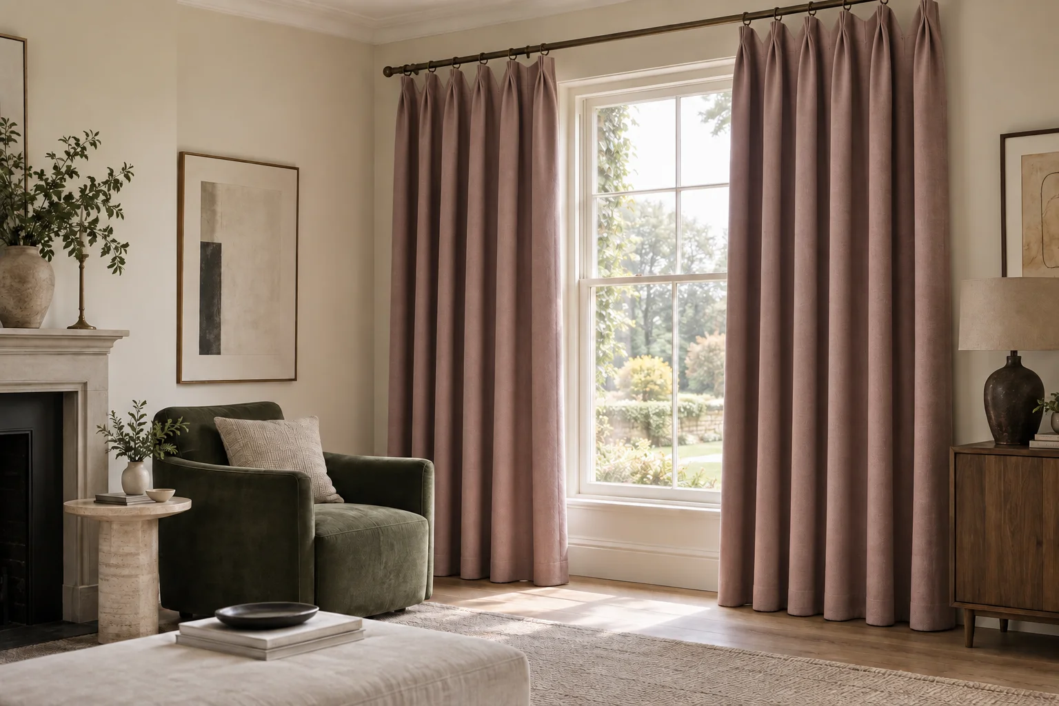 Euro pleat curtains