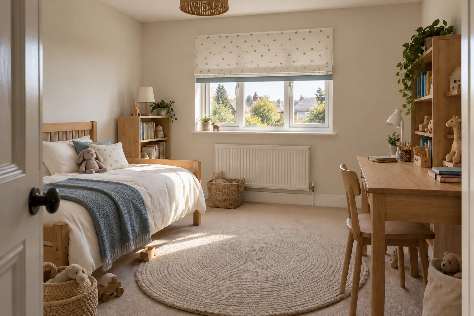 Children’s room after the textile scheme