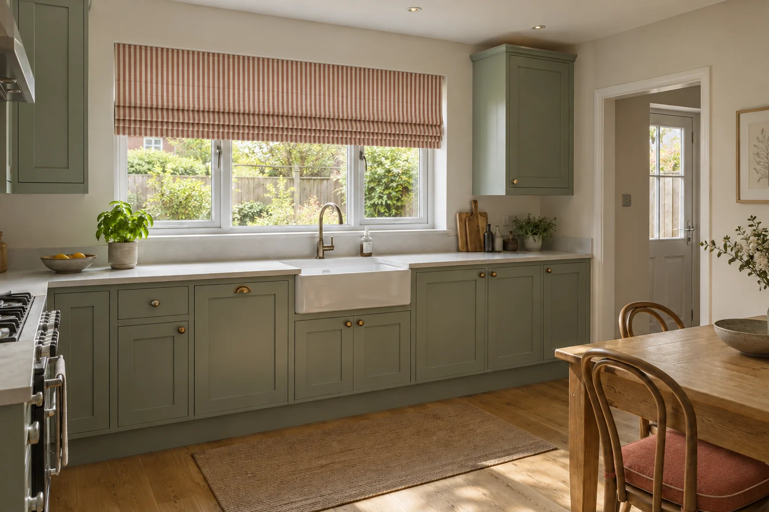 Kitchen after the textile scheme